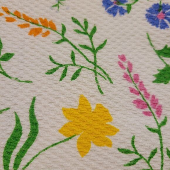 NEW KATE SPADE SPRING GARDEN FLORAL PARTY SET OF 2 KITCHEN TOWELS RED BLUE NWT - Picture 4 of 8